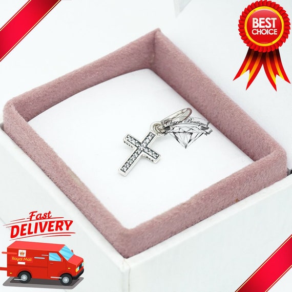 Pandora Sparkling Faith Cross Necklace 