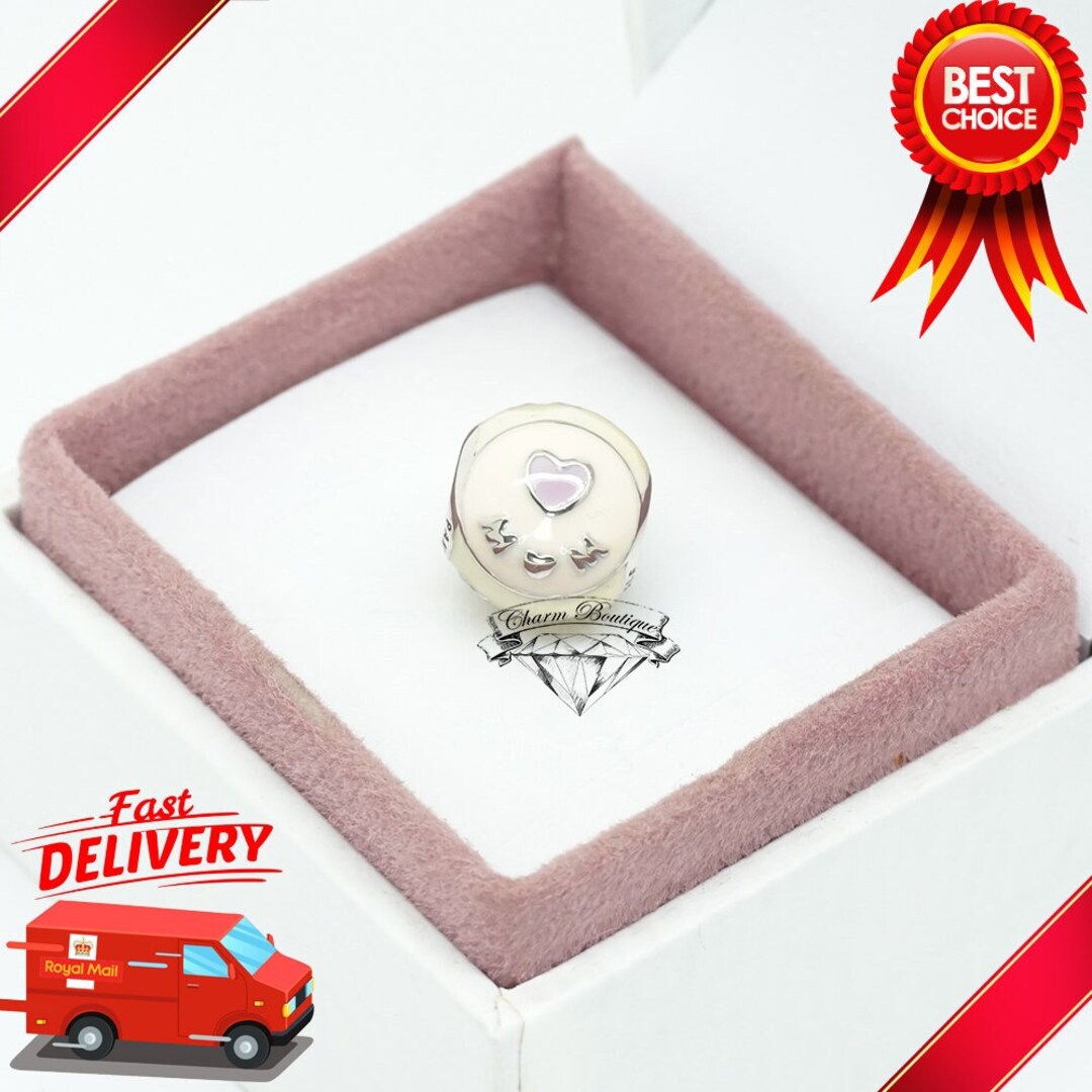 Pandora, Love Mum Charm, Mother, Mama, Pink and Purple, 797057ENMX