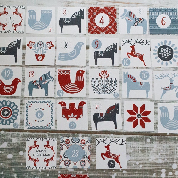 Nordic Calendar Etsy