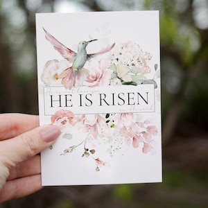 Easter Cards | He is not here He is Risen just as He said | Christian Easter Cards | He is Risen Easter Cards Easter Greetings-FREE SHIPPING