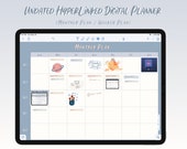 Undated Student Digital Planner, undated monthly planner, ipad planner, undated weekly planner, goodnotes planner, notability planner