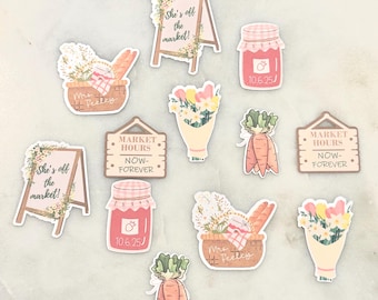 Shes off the market confetti, farmers market bridal Shower Personalized Confetti, fresh off  the market table decorations, bridal farm girl