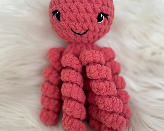READY to SHIP- Crochet Octopus, NICU octopus,  newborn baby gift, baby essentials, baby shower, sensory toy, fidget toy, keepsake, custom