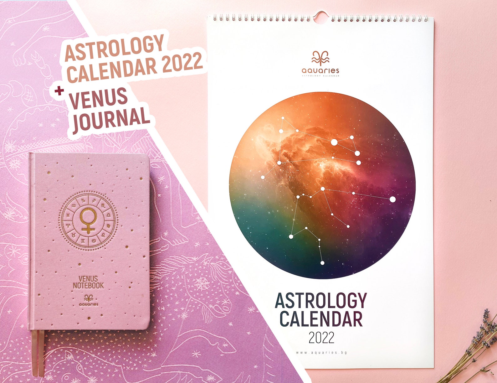 Astrologischer Kalender 2023 Venus Gefüttert Notizbuch 2er - Etsy