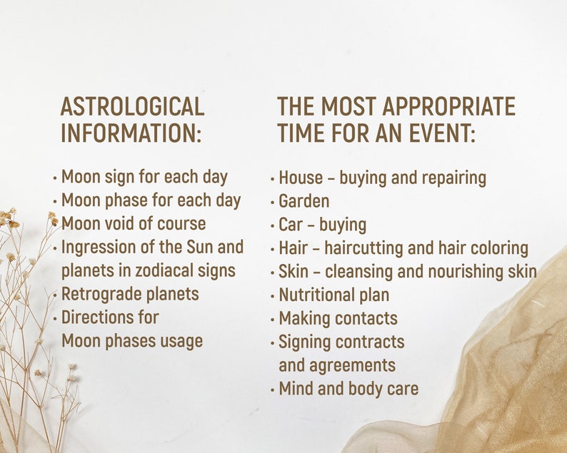 Wall Calendar 2024, Full Astrology Calendar, Lunar Calendar 2024, Daily Planner, Beauty Studio Decor, Astro Art, Moon Calendar, Lunar Phases image 9