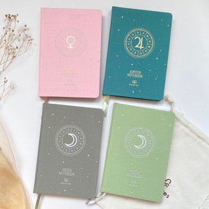 Quaderno a tema zodiaco con copertina morbida vegana e carta di qualità