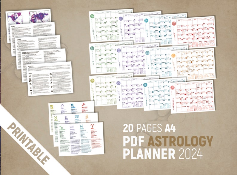 PDF 2024 Astrology Calendar image 2