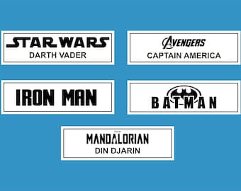 Placa de exhibición metálica personalizada / Placa de identificación coleccionable para figuras a escala 1/6 y 1/4 de Sideshow Hot Toys
