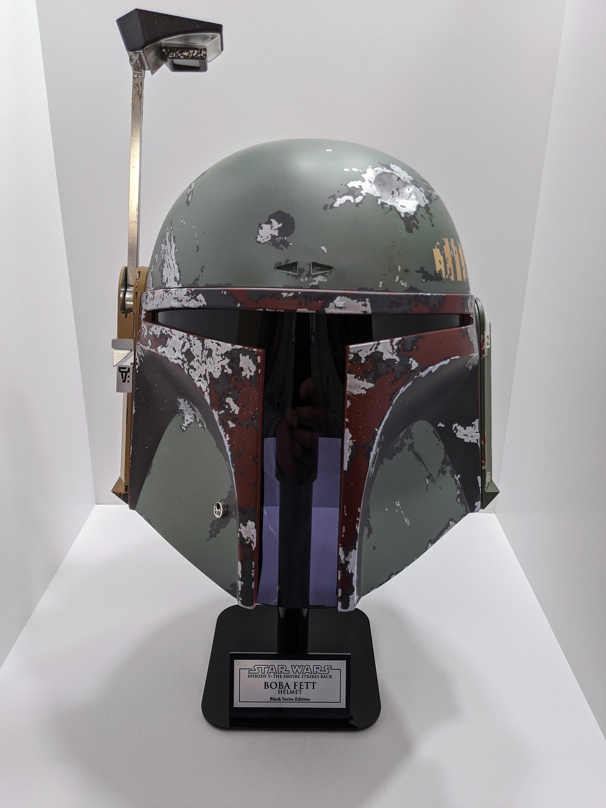 Helmet Stand with Plaque for Hasbro Black Series Star Wars Anovos Master Replica 
