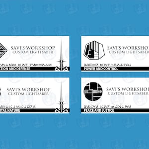 Savi&#39;s Workshop Lightsaber Plaque