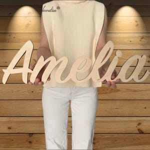 Cartello con nome in legno Cartello con nome personalizzato Decorazione personalizzata per la cameretta dei bambini Decorazione da parete Cartello con nome per la cameretta dei bambini