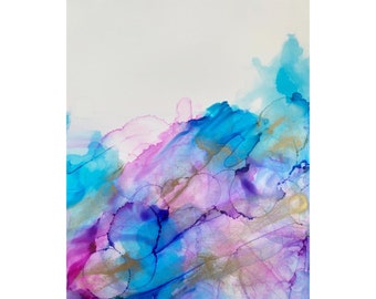 Mindscape - Tinta de alcohol en papel yupo (A4)