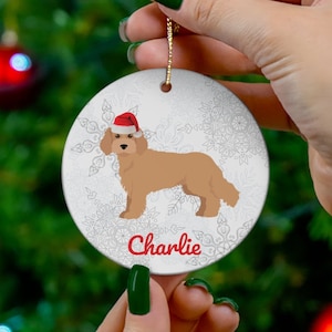 Cavapoo Ornament | Cavapoo Gifts | Cavapoo Mom | Customized Cavapoo Christmas Tree Decoration | Cavoodle Cavapoo Dad Holiday Cavalier Poodle