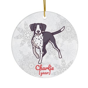 German Wirehaired Pointer Ornament | Custom GWP Gift | Wirehaired Pointer Christmas Decoration | Personalized GWP Mom Gift | GWP Dog Dad