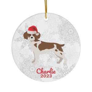 Brittany Spaniel Ornament | Brittany Spaniel Gifts | Brittany Dog Christmas Tree Decoration | Brittany Mom | Brittany Ornament for Dad