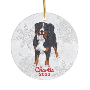 Ornamento del Bovaro del Bernese / Regali del Bovaro del Bernese / Ornamento Berner / Decorazione dell&#39;albero di Natale Berner / Mamma Berner / Papà Berner