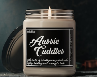 Australian Shepherd Gift Aussie Mom Candle Aussie Dad Australian Shepherd Mother Aussie Dog Owner Housewarming Present Home Decor for Her