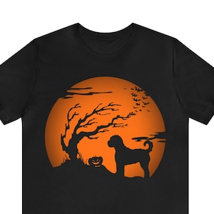 Camisa de Aussiedoodle o Dia das Bruxas de &lt;br&gt; Crie Seu Próprio Produto! TShirt da mamã de Aussiedoodle de &lt;br&gt; Promoção Relâmpago! Pai Aussiedoodle | Presente Aussiedoodle de fantasia de Halloween | Camiseta australiana Doodle Holiday