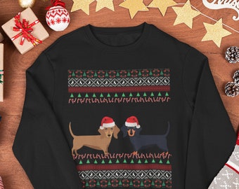 Dachshund Christmas Sweater | Dachshund Gifts | Dachshund Sweatshirt | Ugly Dachshund Sweater | Sausage Dog Christmas | Wiener Sweatshirt