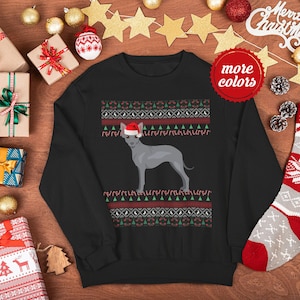 Xoloitzcuintle Christmas Sweater | Unisex Mexican Hairless Dog Sweatshirt | Xoloitzcuintle Gift | Xolo Mom Dad | Ugly Xoloitzcuintle Sweater
