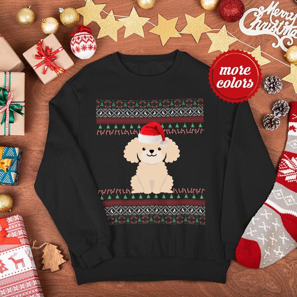 Chi-Poo Christmas Sweater | Unisex Chi-Poo Sweatshirt | Chi-Poo Gift | Chi-Poo Mom Sweatshirt | Ugly ChiPoo Sweater | Chihuahua Poodle Dad