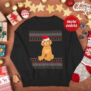 Whoodle Christmas Sweater | Unisex Whoodle Sweatshirt | Whoodle Gift | Whoodle Mom Sweatshirt | Ugly Whoodle Sweater | Wheaten Poodle Dad