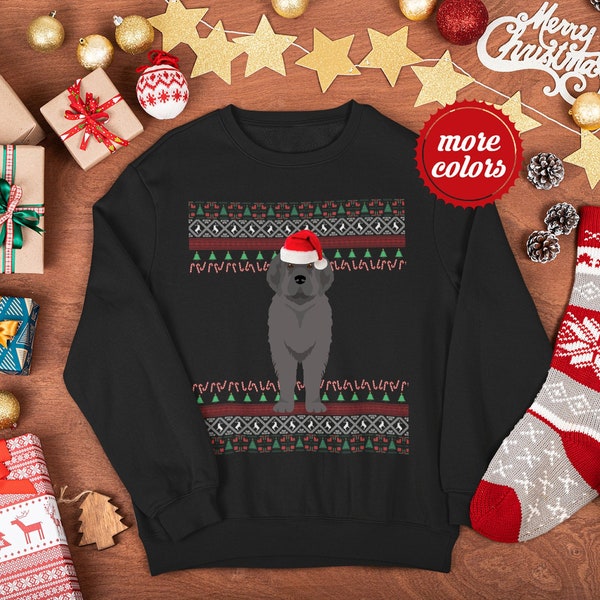 Newfypoo Christmas Sweater | Unisex Newfiepoo Sweatshirt | Newfypoo Gift | Newfypoo Mom Sweatshirt | Ugly Newfypoo Sweater | Newfypoodle Dad