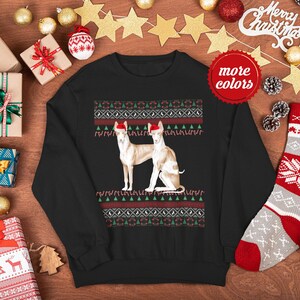 Ibizan Hound Christmas Sweater | Unisex Ibizan Hound Sweatshirt | Ibizan Hound Gift | Ugly Ibizan Hound Sweater | Ibizan Hound Mom or Dad