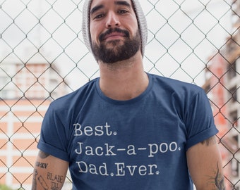 Jack-A-Poo pappa-tröja | Jack-A-Poo-tröja för män | Jack-A-Poo-present | Bästa Jack-A-Poo-pappa någonsin | Jack-A-Poo-pappa | Jackapoo hund fars dag