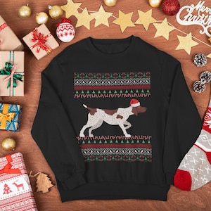 German Shorthaired Pointer Christmas Sweater | GSP Gifts | GSP Mom Sweatshirt | Ugly GSP Christmas Sweater | Gsp Dad Xmas | Gsp Sweatshirt