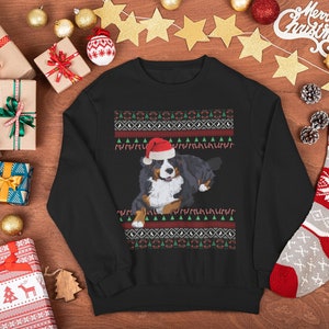 Border collie ugly christmas sweater hotsell