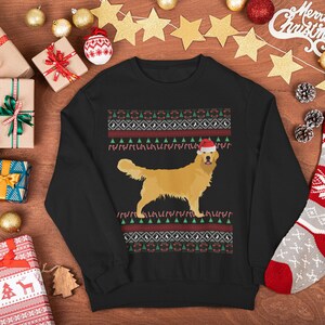 Golden Retriever Weihnachten Pullover | Golden Retriever Geschenk | Golden Retriever Mom Sweatshirt | Hässliches Golden Retriever Sweatshirt | Goldene Mom