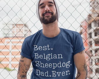 Shirt Belgische herdershond | Cadeau Belgische herdershond voor hem | Shirt voor beste Belgische herdershond | Vader-T-shirt Groenendaeler | Groenendal Dog Daddy
