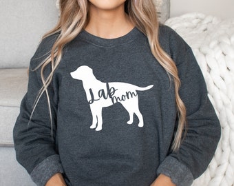 Labrador Sweatshirt - Lab Mom Sweatshirt - Labrador Mom Sweatshirt - Labrador Gift - Labrador Mom Sweater - Labrador Sweater, Lab Sweatshirt