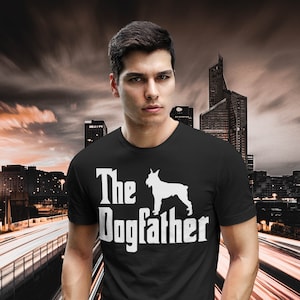 Miniature Schnauzer Dad | Miniature Schnauzer Gift | Miniature Schnauzer Shirt | Miniature Schnauzer Dogfather Tee | Mini Schnauzer Father