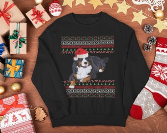 Bernese Mountain Dog Christmas Sweater | Bernese Mountain Dog Gift | Berner Mom Sweatshirt | Ugly Berner Sweatshirt | Berner Christmas