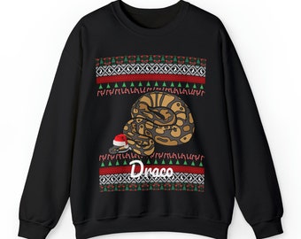 Ball Python Christmas Sweater | Ball Python Gift | Custom Ball Python Sweater | Snake Sweater | Snake Mom Dad | Ugly Ball Python Sweatshirt