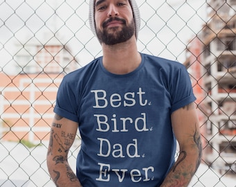 chemise papa oiseau | T-shirt de propriétaire d'oiseau de compagnie | Cadeau oiseau | meilleur papa oiseau de tous les temps | T-shirt père oiseau de compagnie pour lui | Papa perruche calopsitte ou papa perroquet