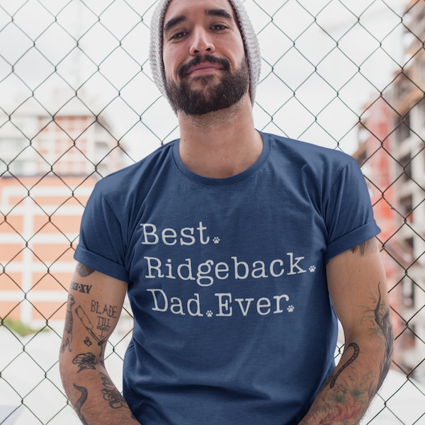 Ridgeback Dad Shirt | Rhodesian Ridgeback Shirt for Men | Rhodesian Ridgeback Gifts | Best Ridgeback Dad Ever | Ridgeback Father | RHO Dad