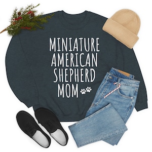 Miniatuur sweatshirt Amerikaanse herder | Miniatuur sweater Amerikaanse herder | Miniatuur Amerikaanse herdercadeaus | MAS moedertrui