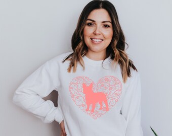 French Bulldog Sweater, Frenchie Sweater, French Bulldog Sweatshirt, Frenchie Mom Sweatshirt, French Bulldog Sweatshirt for Woman