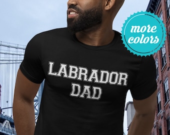 Shirt voor vader labrador | Labradorcadeau | Labrador-shirt | Shirt voor lab-vader | Black Lab Dad | Labrador-T-shirt | Vader Labrador | Chocolade labrador