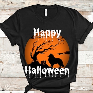 Sheltie Halloween Shirt | Shetland Sheepdog Shirt | Sheltie Mom | Sheltie Gifts | Sheltie Dad | Shetland Sheepdog Halloween Costume