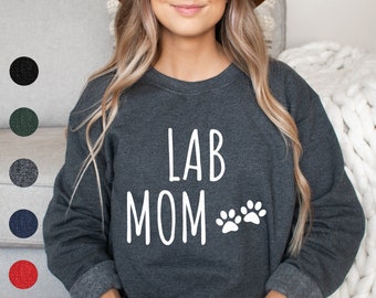 Lab Mom Sweatshirt | Labrador Mom Sweatshirt | Labrador Sweatshirt for Her | Labrador Sweater for Women | Labrador Gift | Chocolate Lab Mom