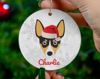 Toy Fox Terrier Ornament | Toy Fox Terrier Gifts | Toy Fox Terrier Christmas Tree Decoration | Toy Fox Terrier Mom | Toy Fox Dad Holiday