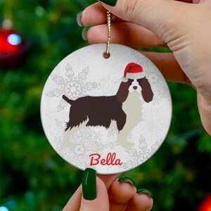 Springer Spaniel Ornament | Springer Spaniel Gifts | Custom Springer Spaniel Christmas Tree Decoration | Personalized Springer Spaniel Mom