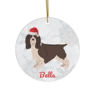 English Springer Spaniel Ornament | Custom Springer Spaniel Gift | Springer Spaniel Christmas Decoration | Personalized English Springer Mom