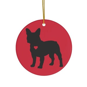 Bulldogge Ornament | Bulldogge Geschenke | Frenchie Ornament | Französische Bulldogge Weihnachtsbaumschmuck | Frenchie Mama | Frenchie Dad