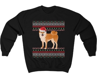 Shiba Inu Christmas Sweater | Shiba Inu Sweatshirt | Shiba Inu Gifts | Shiba Inu Mom Sweatshirt | Ugly Shiba Inu Xmas | Shiba Inu Dad Gift