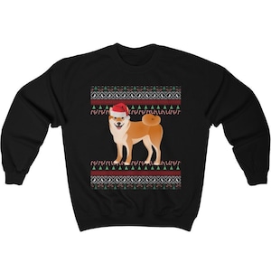 Shiba Inu Christmas Sweater | Shiba Inu Sweatshirt | Shiba Inu Gifts | Shiba Inu Mom Sweatshirt | Ugly Shiba Inu Xmas | Shiba Inu Dad Gift